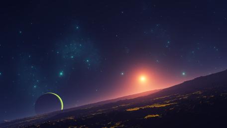 Distant Worlds Horizon Glow wallpaper