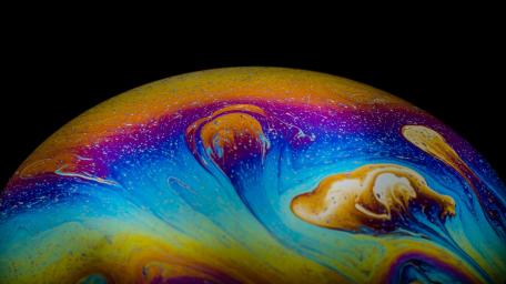Colorful Celestial Swirl in Macro Detail wallpaper