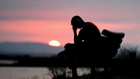 Lonely Reflections at Sunset wallpaper