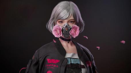 Rose-Tinted Future - Cyberpunk Mystery wallpaper