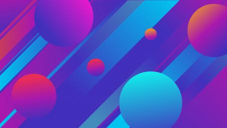 Vibrant Abstract Gradient Circles Wallpaper wallpaper