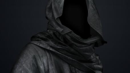 Enigmatic Shadow in Darkness wallpaper