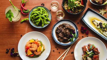 Delicious Variety of Chinese Dishes in 5K Quality wallpaper