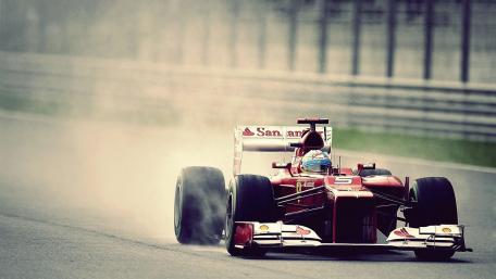 Speeding Glory of Formula One Racing wallpaper