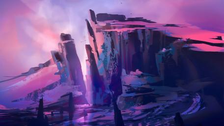 Mystical Cliffs of Enchantment in 4K wallpaper