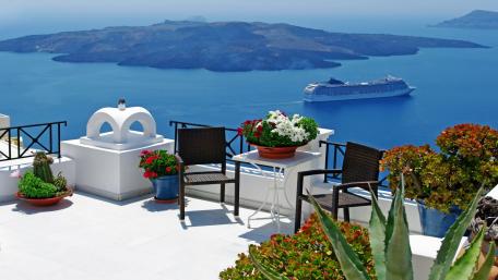 Santorini wallpaper