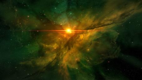 Cosmic Beauty Unveiled in Vibrant Nebula Colors wallpaper