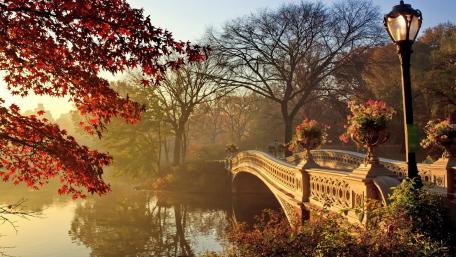 Bow Bridge, Central Park wallpaper