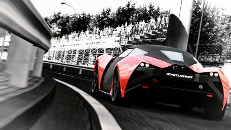 Fierce Momentum of the Marussia Supercar wallpaper