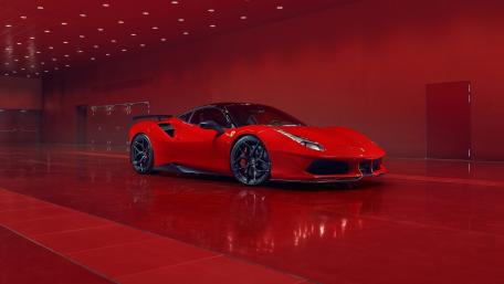 Precision Speed in Passionate Red Ferrari wallpaper
