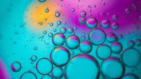 Colorful Spectrum of Bubbles in Motion wallpaper