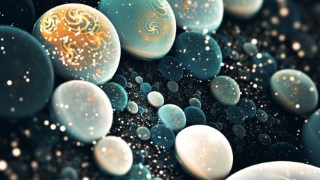 Mystical Hemispheres in Motion wallpaper