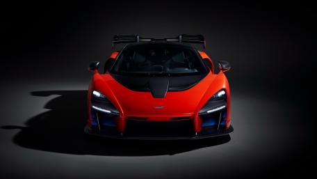 Stunning McLaren Senna in Bold Red Shade wallpaper