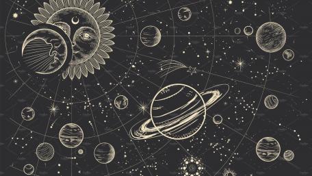 Mystical Celestial Dance wallpaper