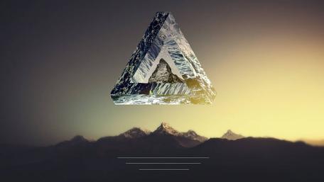 Infinite Illusion of the Penrose Triangle wallpaper