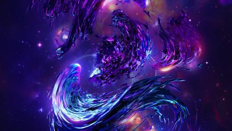 Swirling Cosmic Nebula wallpaper