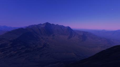 Majestic Mountains at Dusk wallpaper