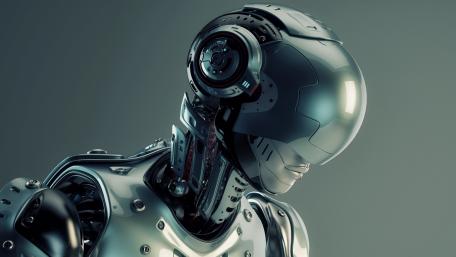 Futuristic Humanoid Robot Design Showcase wallpaper