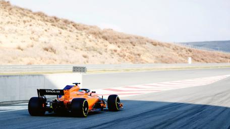 Speed and Precision on the Track wallpaper
