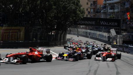 Thrilling Action at the Monaco Grand Prix wallpaper
