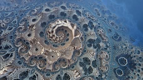 Intricate Fractal Geometry Art for Modern Spaces wallpaper
