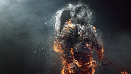 Burned Astronaut wallpaper