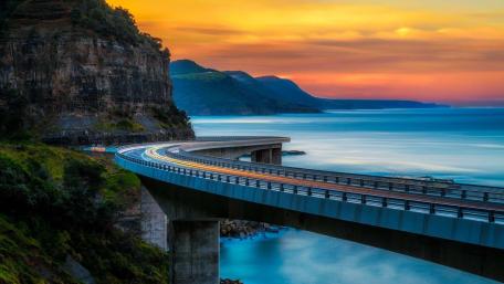 Sea Cliff Bridge wallpaper