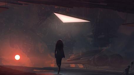 Ethereal Journey through a Futuristic World wallpaper