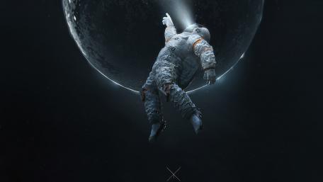 Astronaut in the Void of Space wallpaper