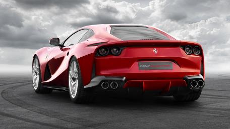Ferrari 812 Superfast back view wallpaper