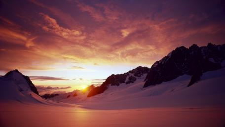 New Zealand sunset wallpaper