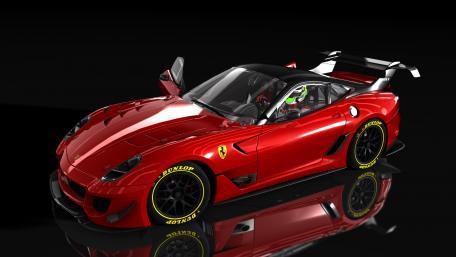 Ferrari 599 Race Car in Stunning Red Finish wallpaper