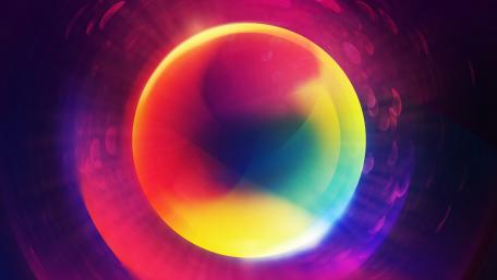 Vibrant Circular Spectrum of Colorful Gradients wallpaper