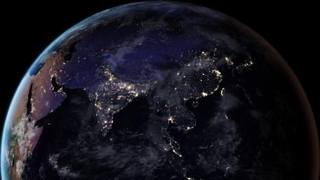 The Black Marble 2016 Eastern Hemisphere (North) wallpaper