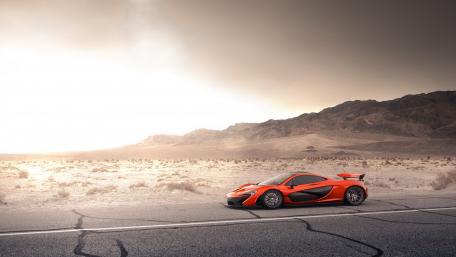 Ultimate McLaren 570GT in a Stunning Desert Landscape wallpaper
