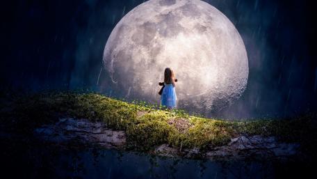 Moonlit Dreamland Adventure wallpaper