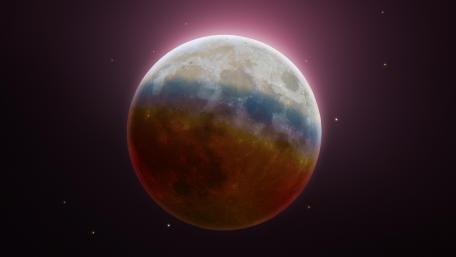 Celestial Marvel of a Lunar Eclipse wallpaper