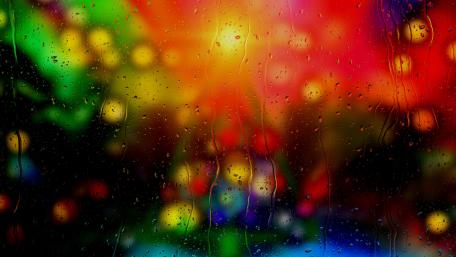 Vibrant Bokeh Rain Drops Wallpaper wallpaper