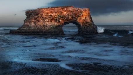 Natural Bridges State Beach wallpaper