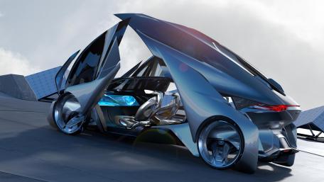 Futuristic Chevrolet Sports Car Design wallpaper