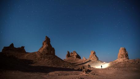Starry Desert Nightscape Wallpaper wallpaper