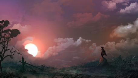 Lone samurai wallpaper
