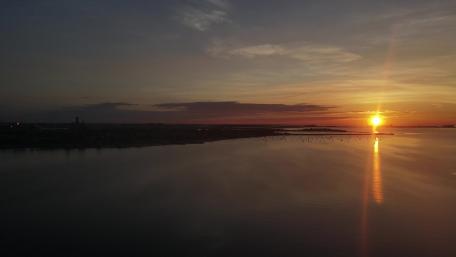 Sun Rise on the Harbor walk wallpaper