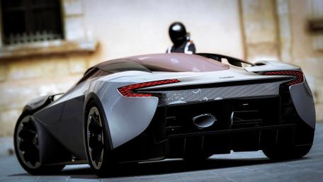 Sleek Aston Martin Vantage in Action wallpaper