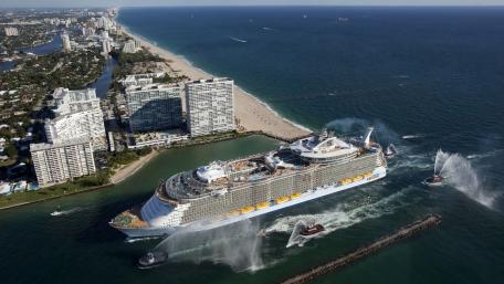 Majestic Cruise Ship at Port wallpaper
