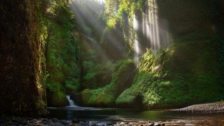 Punch Bowl Falls (Columbia River Gorge National Scenic Area) wallpaper