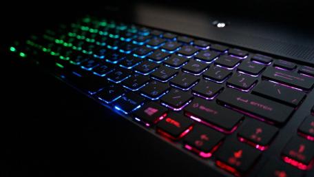 Rainbow-lit Keyboard Inspiration wallpaper