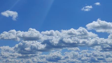 Blue skies and cloudy wallpaper