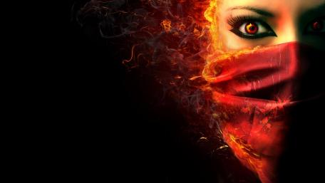 Enigmatic Flame Guardian Unveiled wallpaper