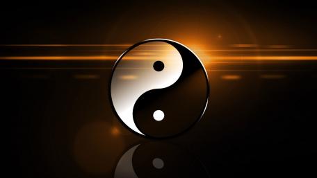 Balanced Harmony in Light and Shadow wallpaper